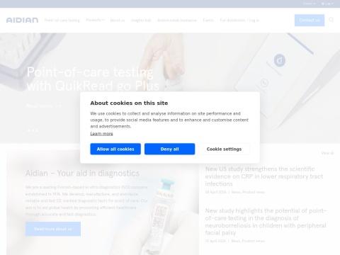 Aidian Oy - Finnish Leader in Point-of-Care Diagnostic Solutions