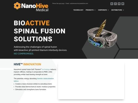 NanoHive Medical, LLC - Pioneer in 3D Printed Spinal Interbody Fusion Implants